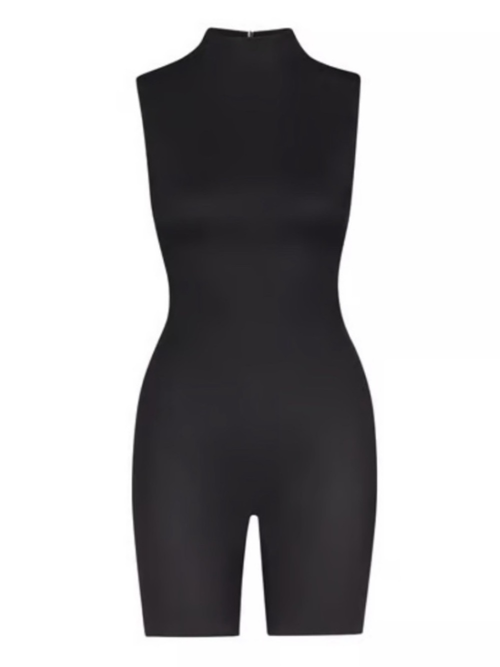 NWT Skims All-in-One Shine Mock Neck Mid Thigh Onesie